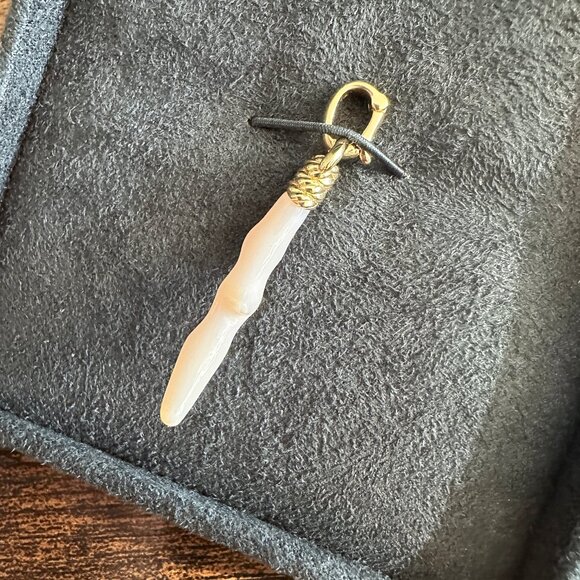 David Yurman Coral Amulet Pendant in 18K Yellow Gold w/ Pink Opal - - Picture 7 of 13